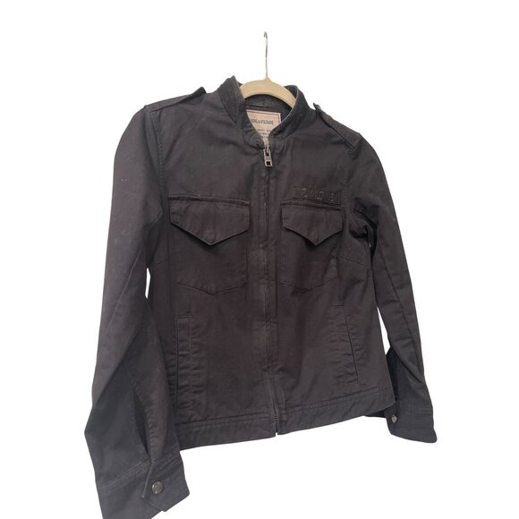 Zadig & Voltaire Embroidered Broken Heart Moto Jacket Small - Picture 2 of 9